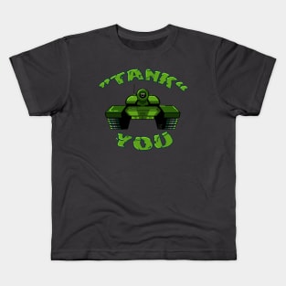 Tank You - Funny Pun Joke - Thank You Pun Kids T-Shirt